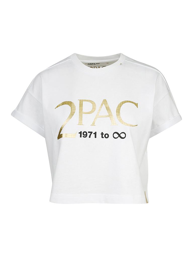 REPLAY | T-Shirt - cropped "2Pac" (Limited Edition) | weiß