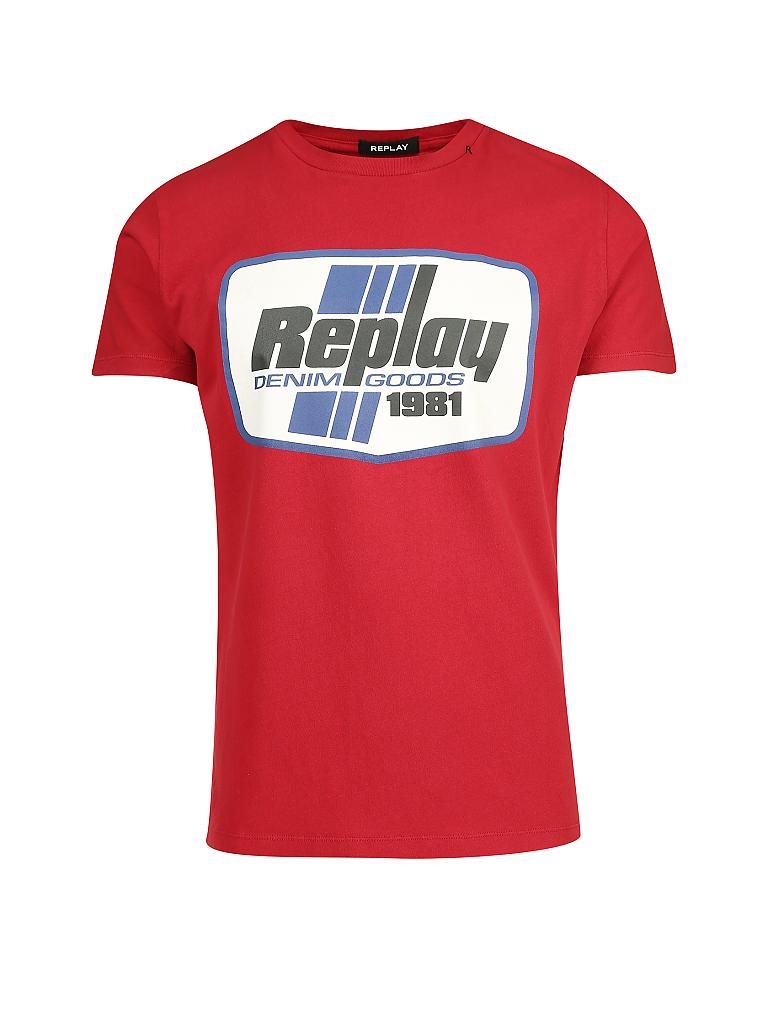 REPLAY | T-Shirt  | rot