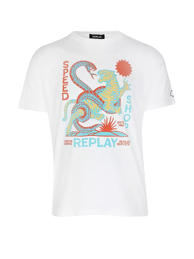 REPLAY | T-Shirt  | weiss