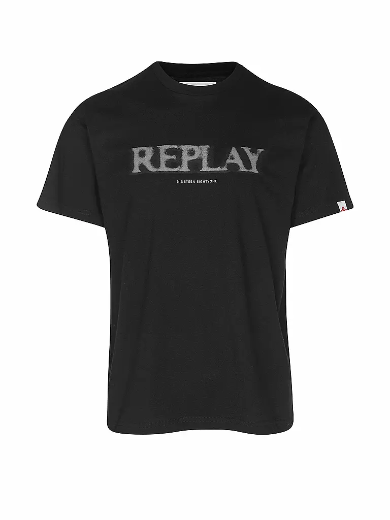REPLAY | T-Shirt  | schwarz