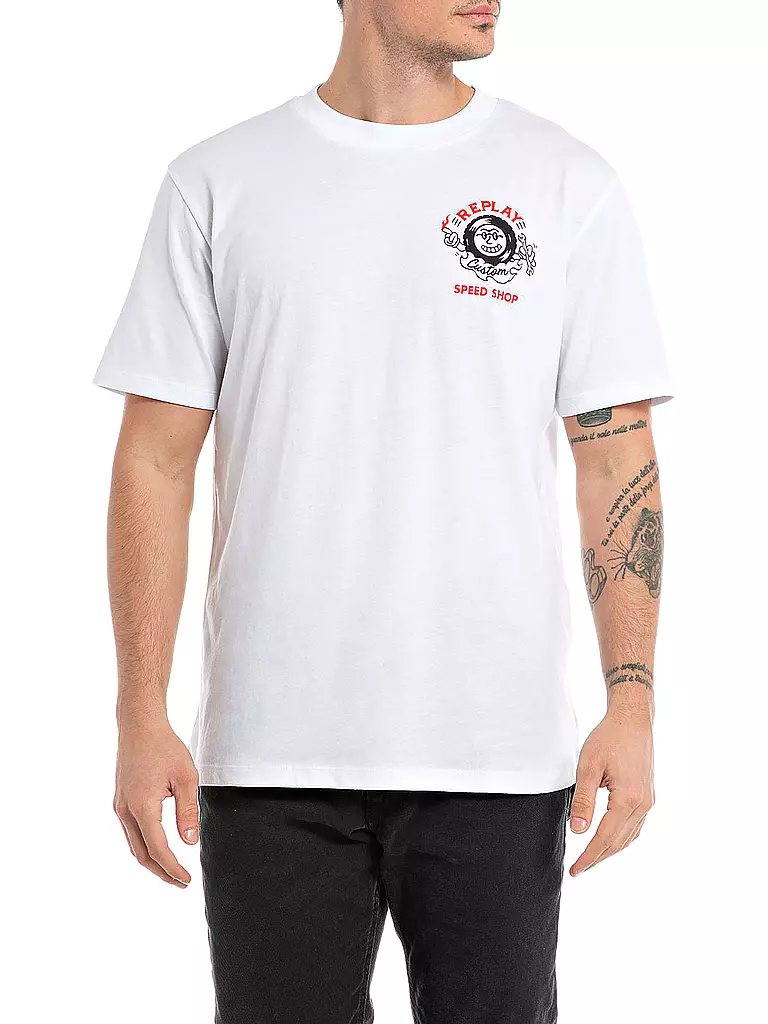 REPLAY | T-Shirt  | weiss