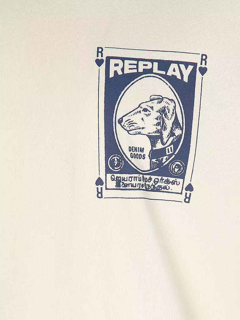 REPLAY | T-Shirt  | creme
