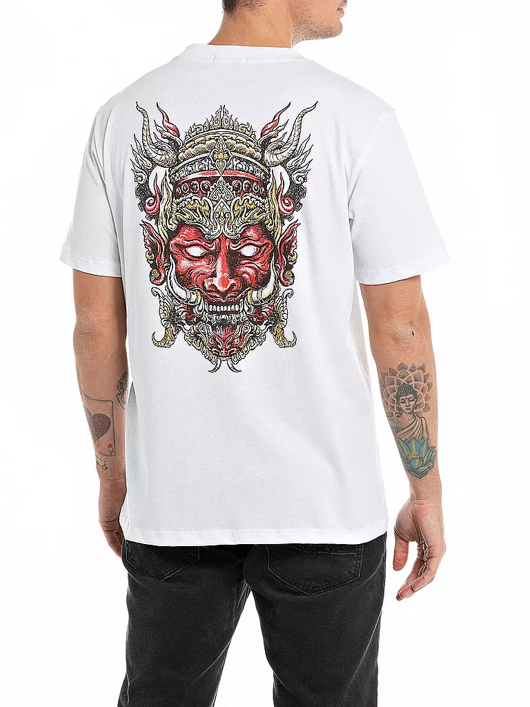 REPLAY | T-Shirt  | weiss