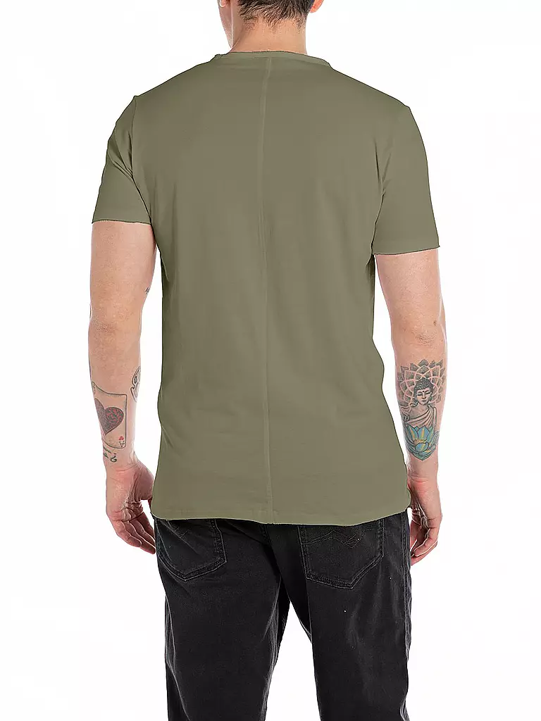 REPLAY | T-Shirt  | olive