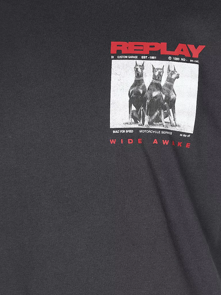 REPLAY | T-Shirt  | schwarz