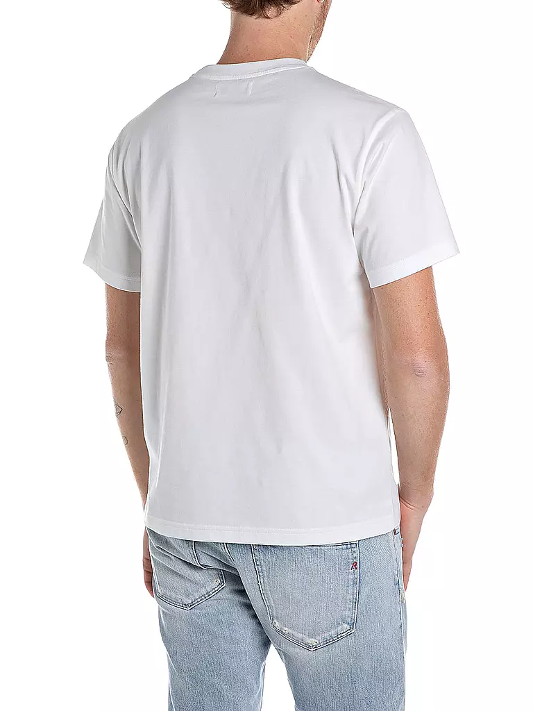 REPLAY | T-Shirt ALOHA | weiss