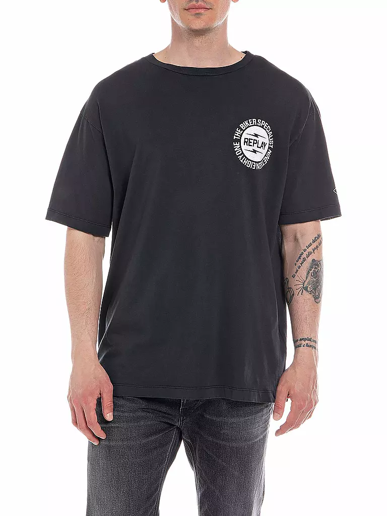 REPLAY | T-Shirt | schwarz