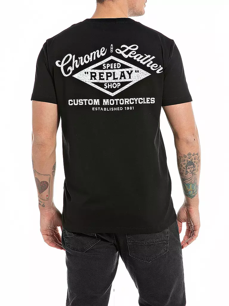 REPLAY | T-Shirt | schwarz