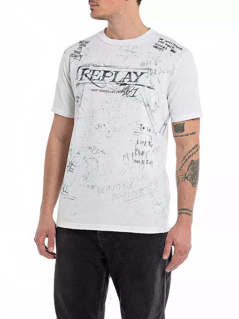 REPLAY | T-Shirt | weiss