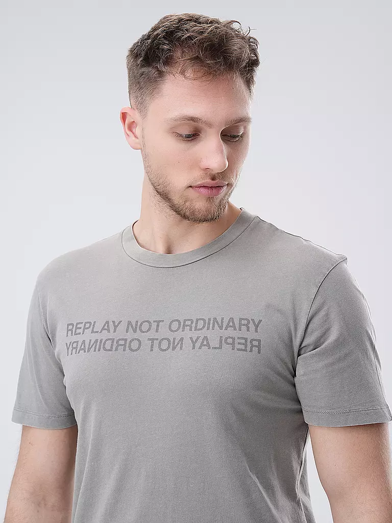 REPLAY | T-Shirt | hellgrau