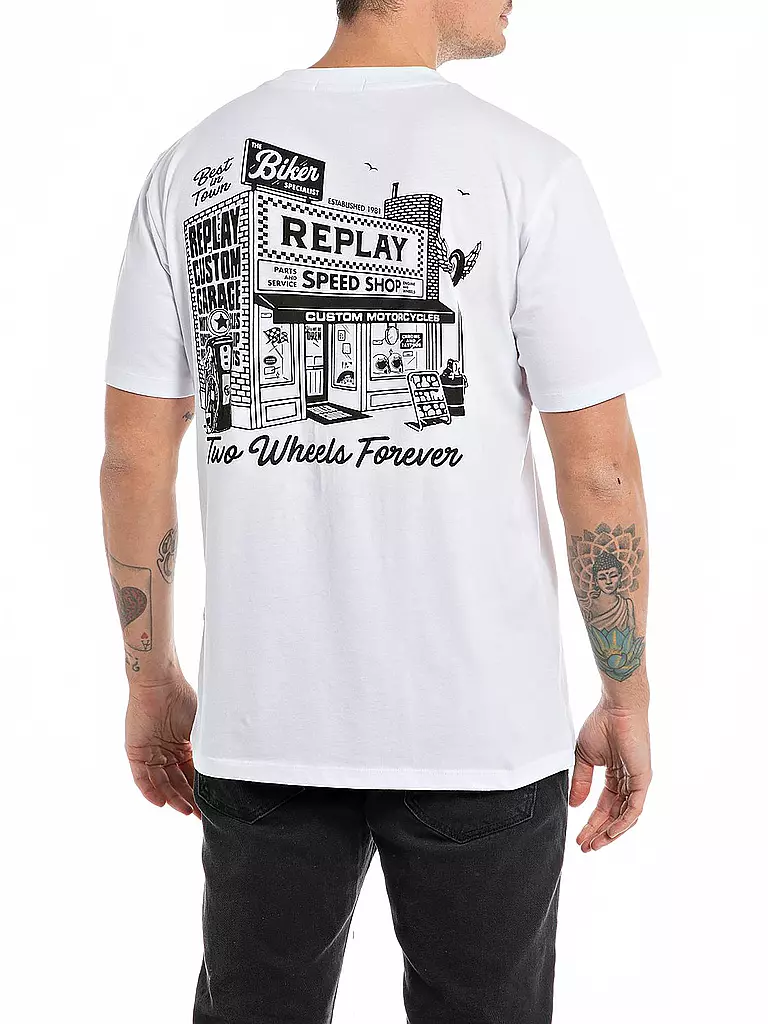REPLAY | T-Shirt | weiss