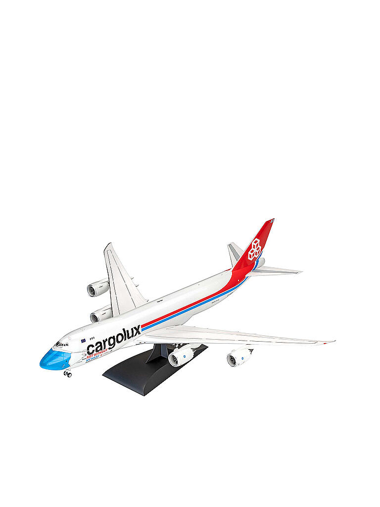 REVELL | Modellbausatz -  Boeing 747-8F CARGOLUX LX-VCF "Facemask" 03836 | keine Farbe