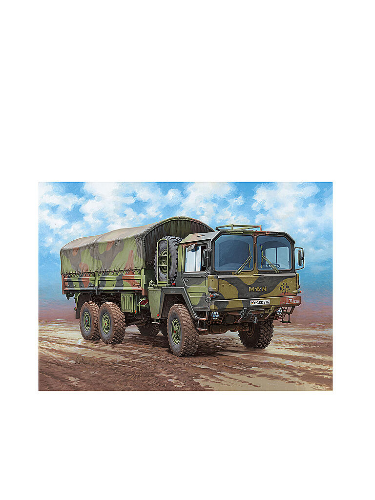 REVELL | Modellbausatz -  MAN 7t milgl 6x6 03291 | keine Farbe