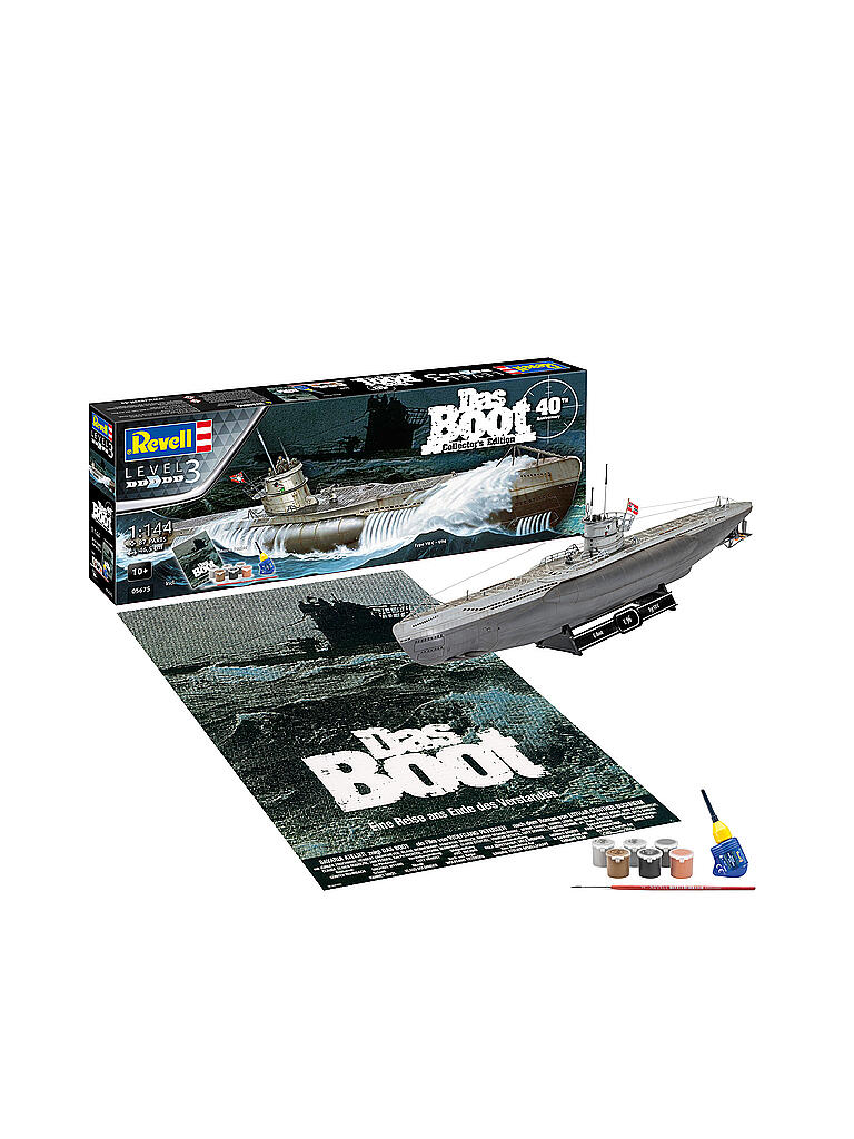 REVELL | Modellbausatz - Das Boot Collector's Edition - 40th Anniversary U96 (Type VII C) 05675 | keine Farbe