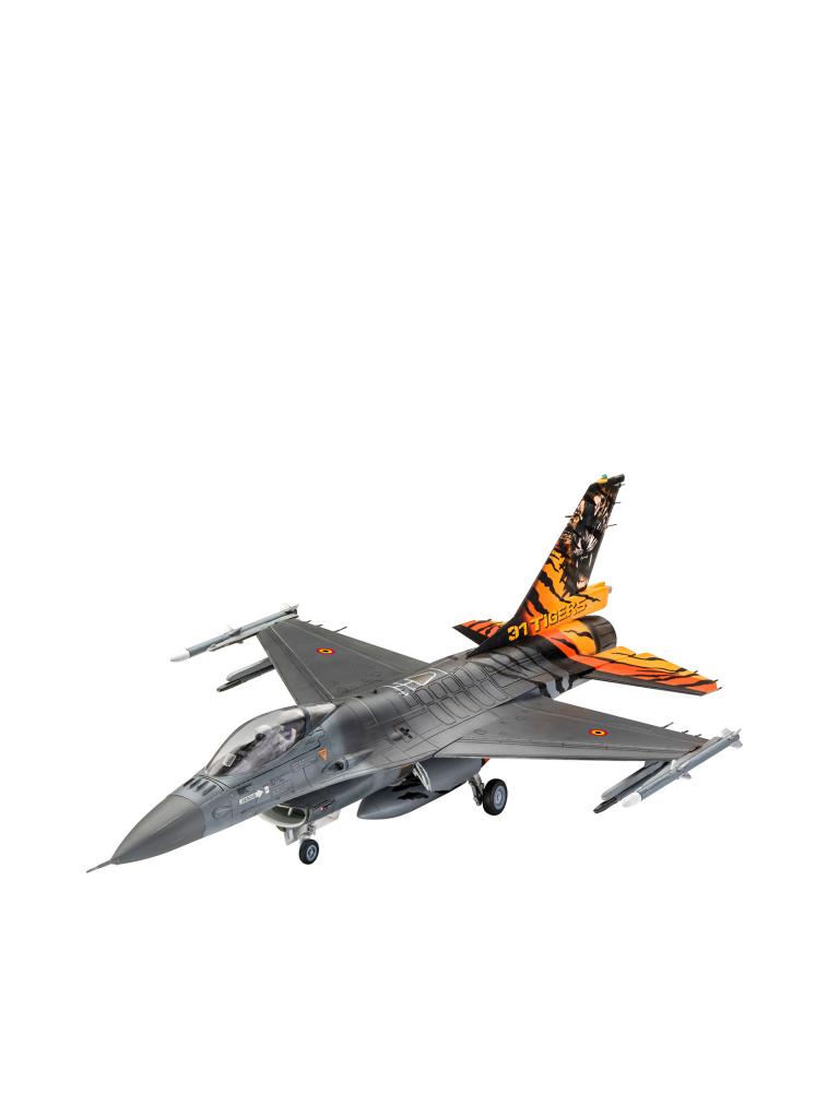 REVELL | Modellbausatz - F-16 MLU TIGER MEET 2018 31 Sqn. Kleine Brogel | keine Farbe