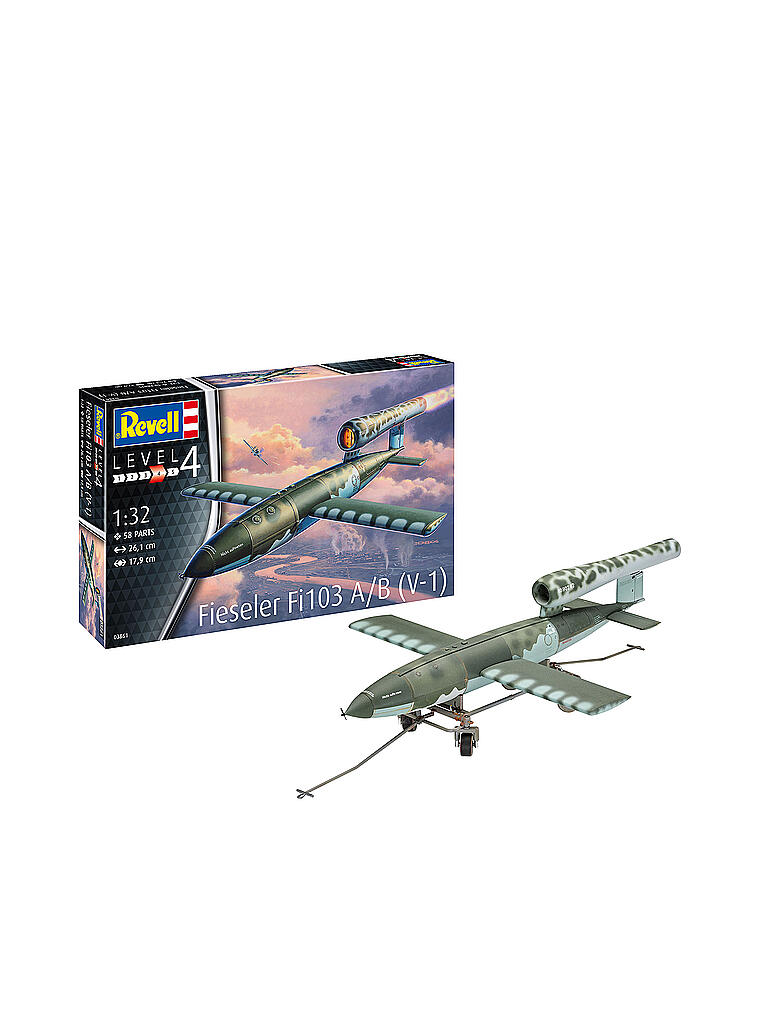 REVELL | Modellbausatz - Fieseler Fi103 A/B V-1 03861 | keine Farbe