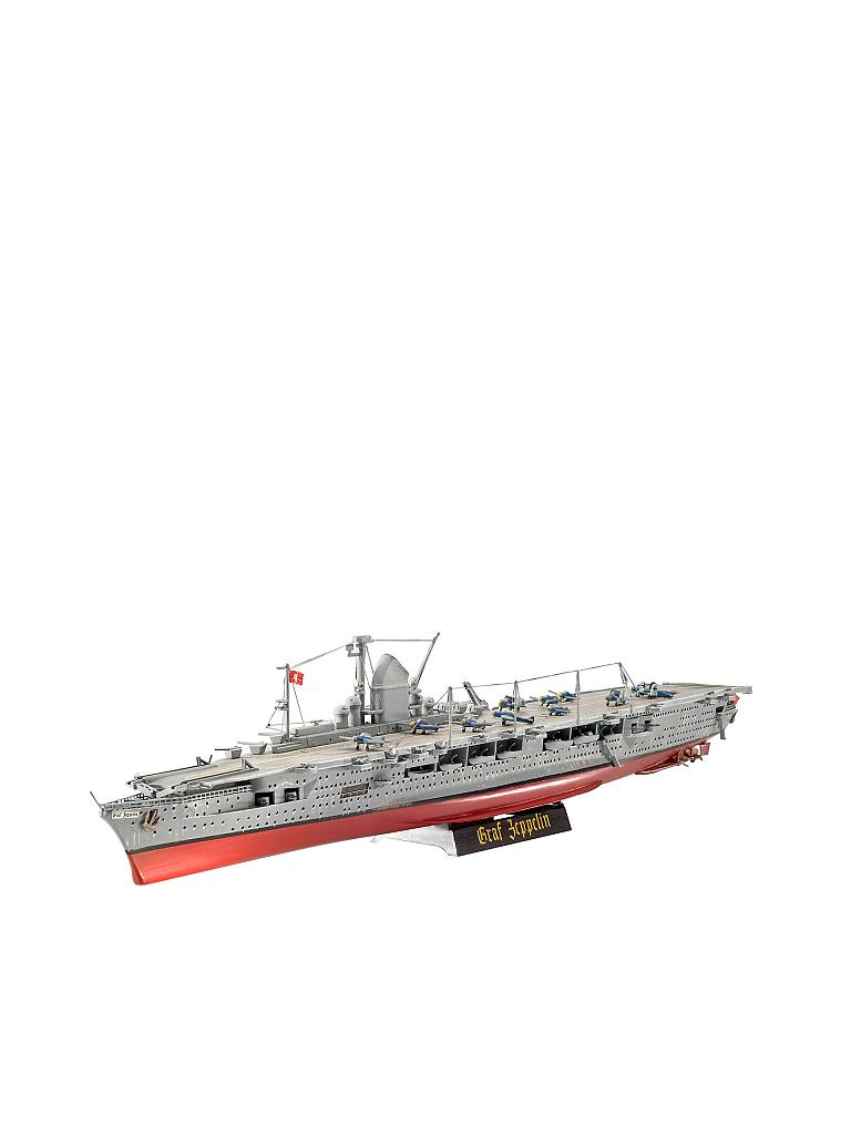 REVELL | Modellbausatz - German Aircraft Carrier GRAF ZEPPELIN | transparent