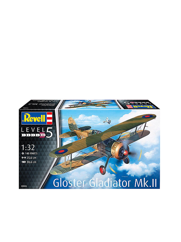 REVELL | Modellbausatz - Gloster Gladiator Mk. II 03846 | keine Farbe
