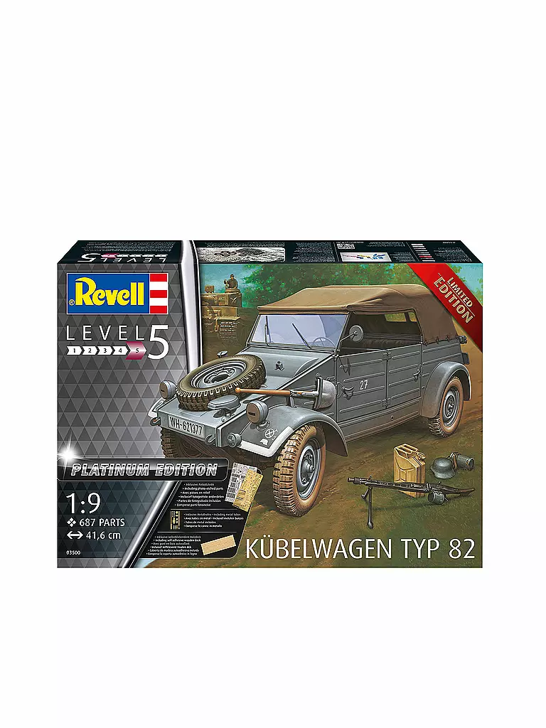 REVELL | Modellbausatz - Kübelwagen Typ 82 03500 | keine Farbe