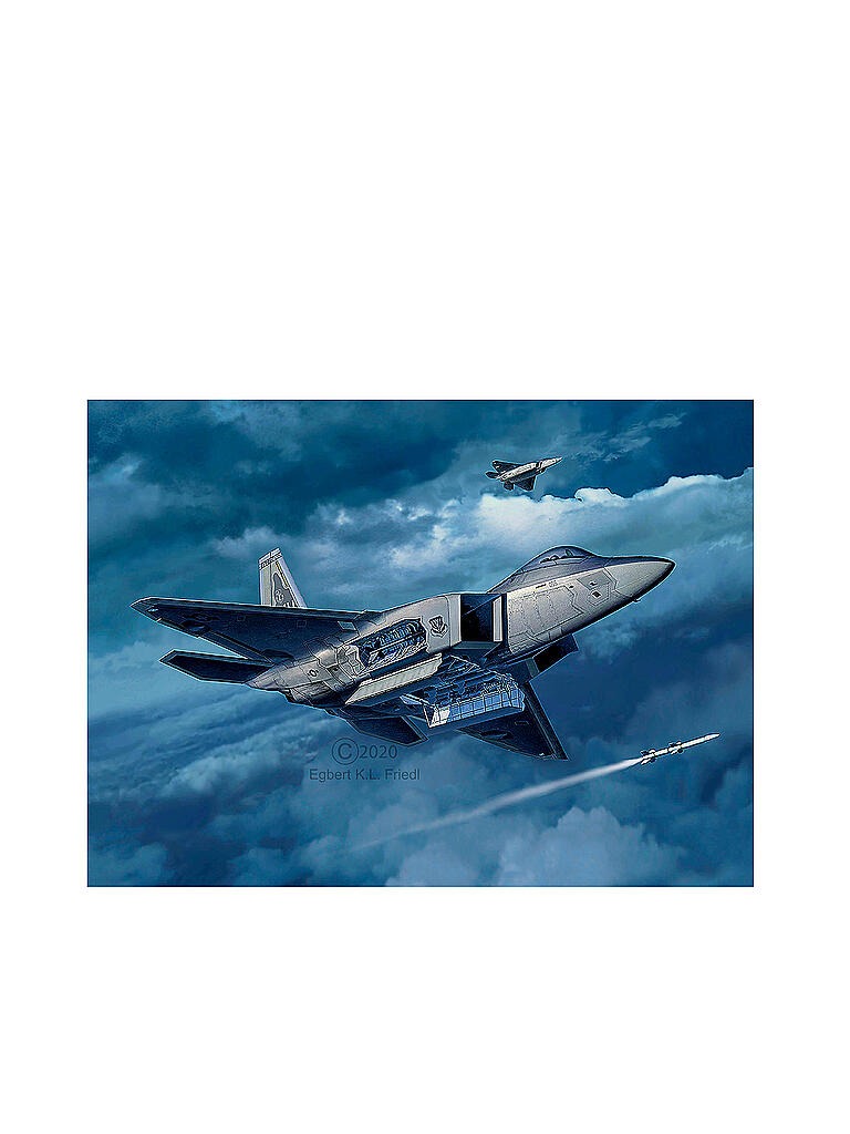 REVELL | Modellbausatz - Lockheed Martin F-22A Raptor 03858 | keine Farbe
