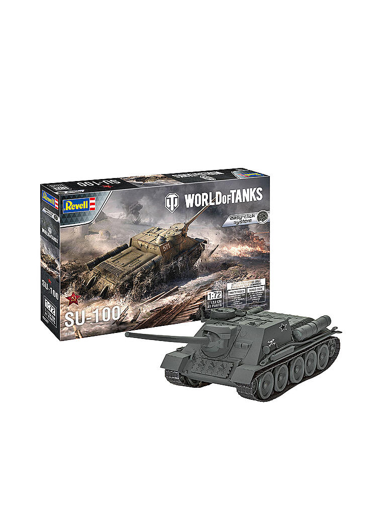 REVELL | Modellbausatz - SU-100 "World of Tanks" 03507 | keine Farbe