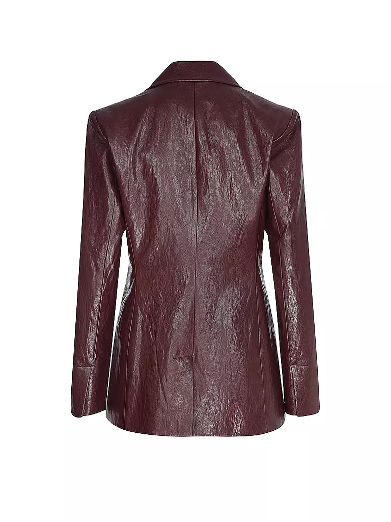 RIANI | Blazer in Lederoptik | dunkelrot