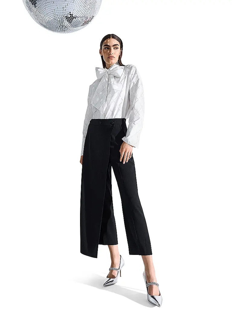 RIANI | Hose Flared Fit 7/8 | Schwarz