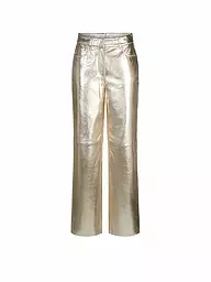 RIANI | Lederhose  | gold