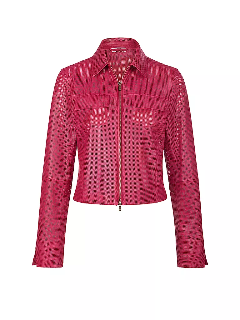 RIANI | Lederjacke | pink