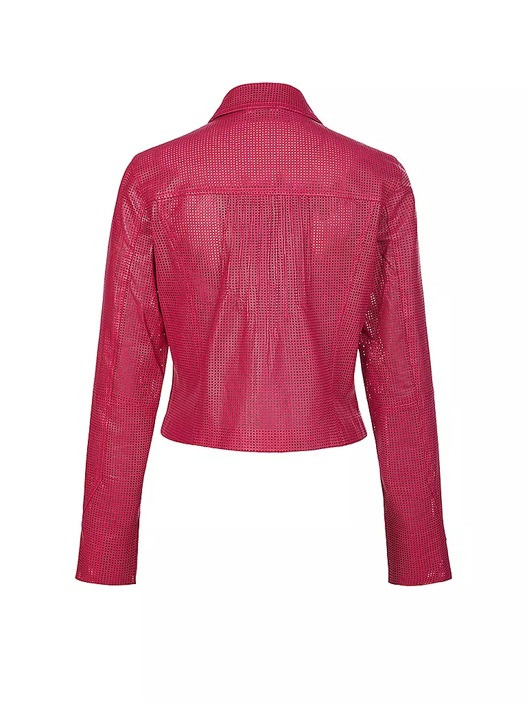 RIANI | Lederjacke | pink