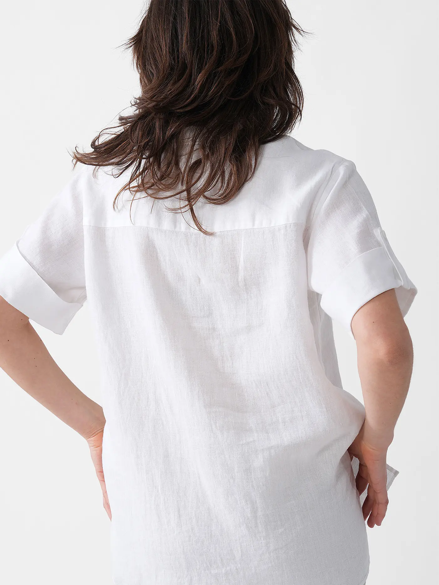 RIANI | Leinenbluse | weiss