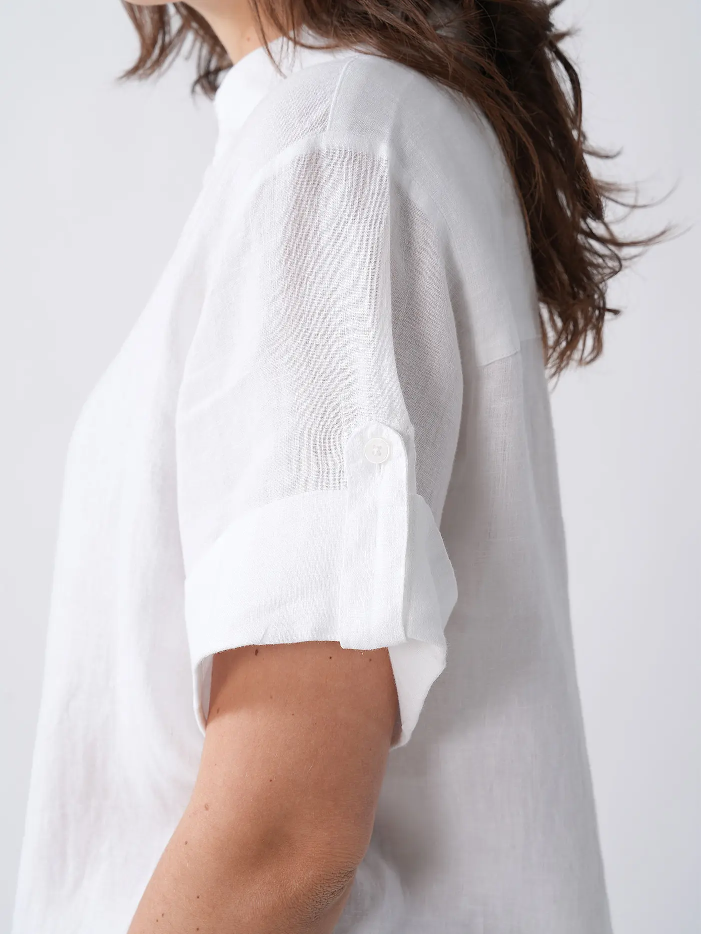 RIANI | Leinenbluse | weiss