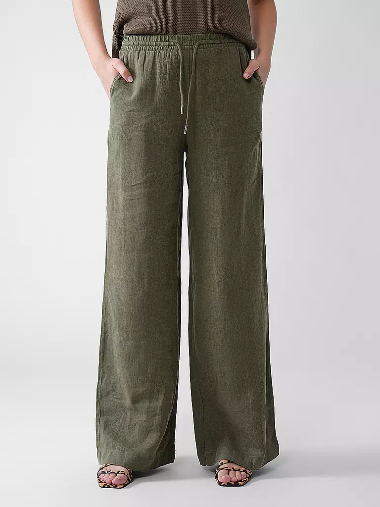 RIANI | Leinenhose  | grün