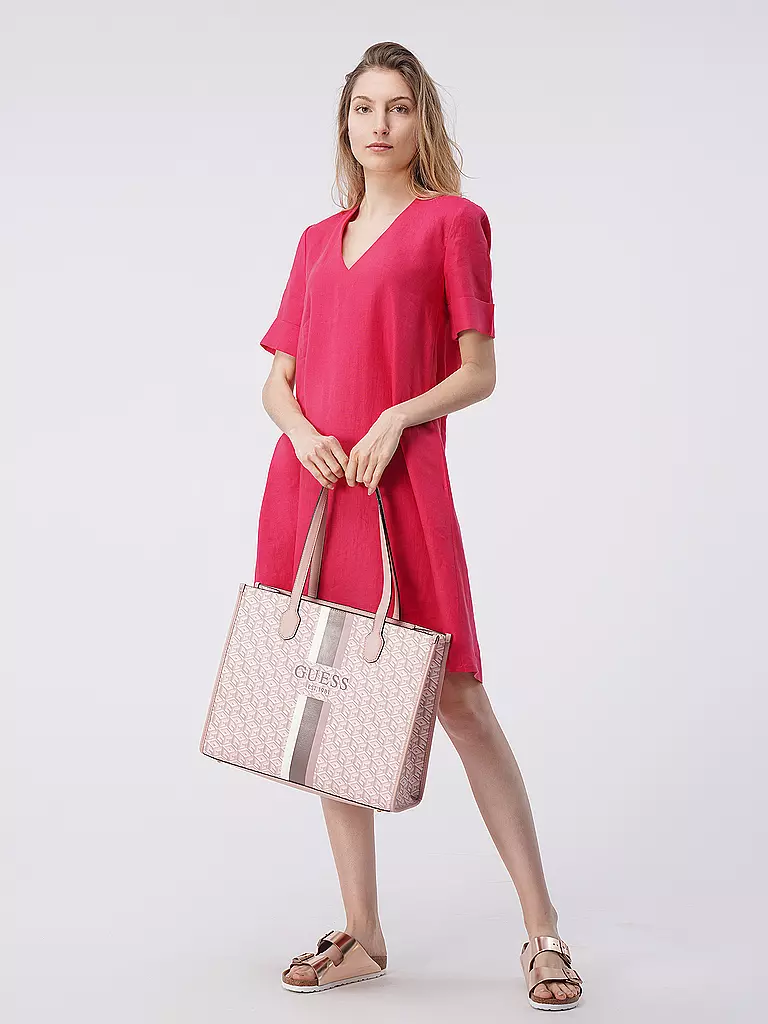 RIANI | Leinenkleid | pink