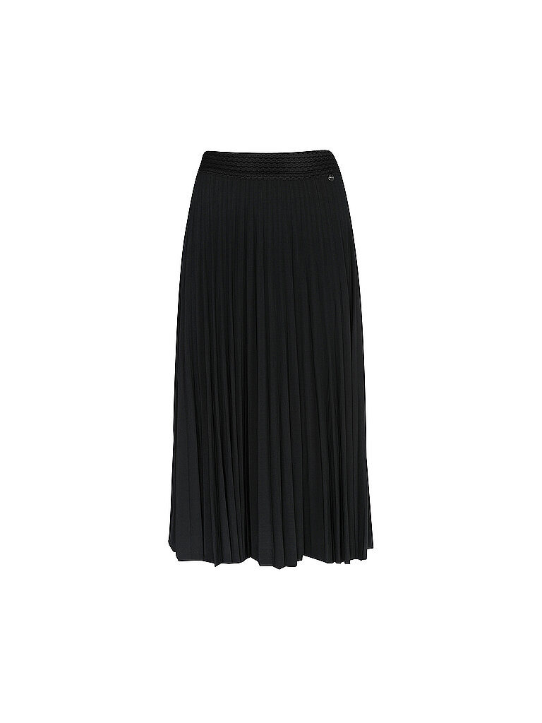 RICH & ROYAL Plisseerock schwarz | 38
