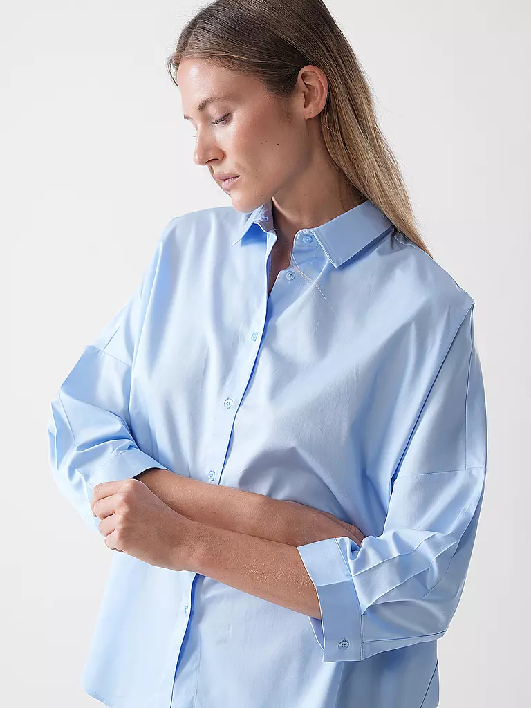 RICH & ROYAL | Bluse Oversized Fit | hellblau
