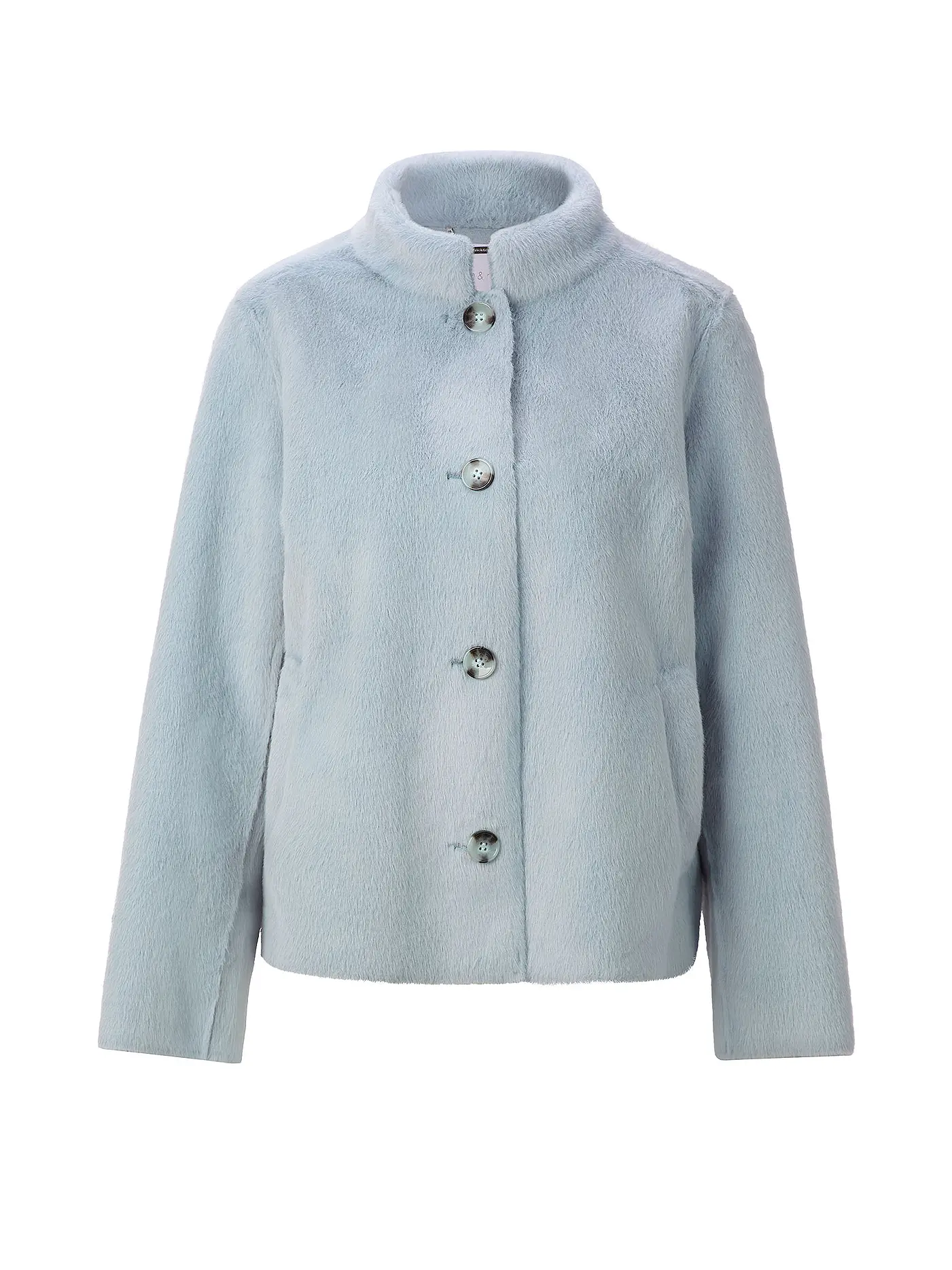 RICH & ROYAL | Jacke in Felloptik  | hellblau