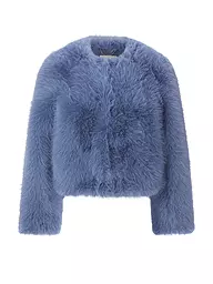RICH & ROYAL | Jacke in Felloptik  | blau