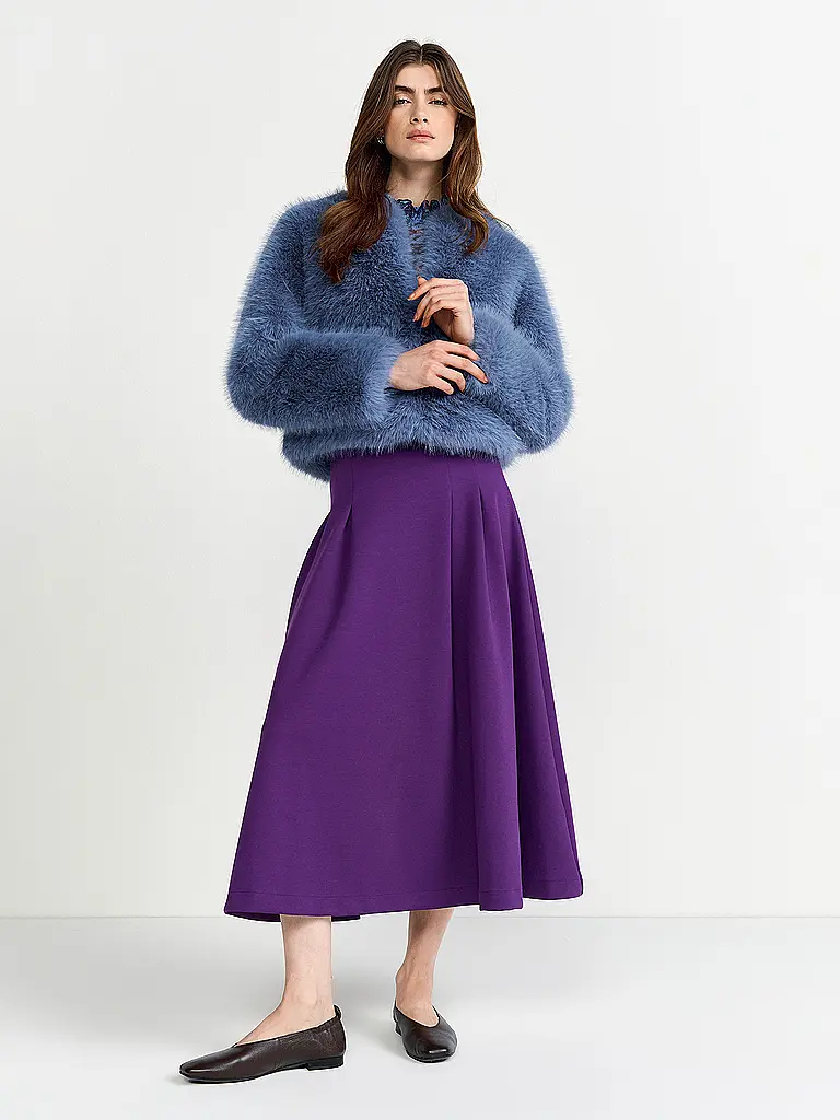RICH & ROYAL | Jacke in Felloptik  | blau