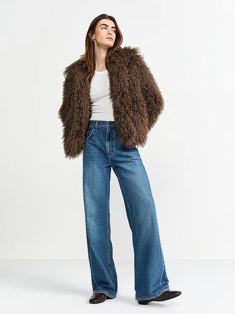 RICH & ROYAL | Jacke in Felloptik | braun