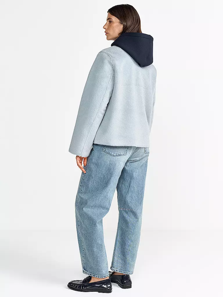 RICH & ROYAL | Jacke in Felloptik | hellblau
