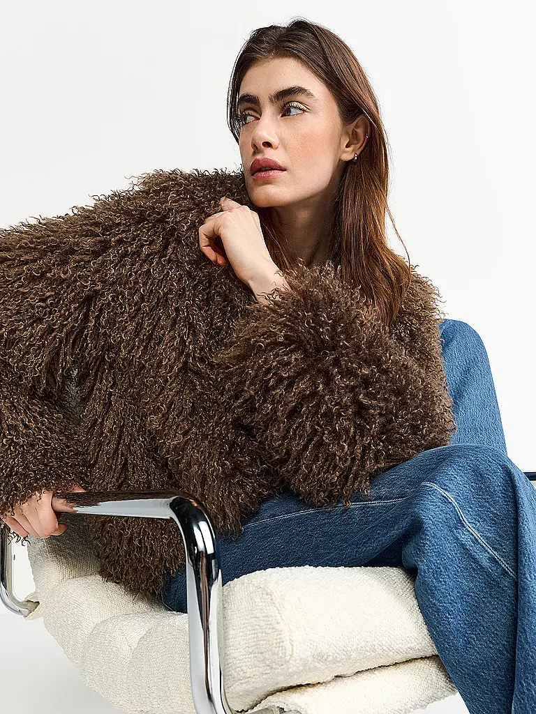 RICH & ROYAL | Jacke in Felloptik | 