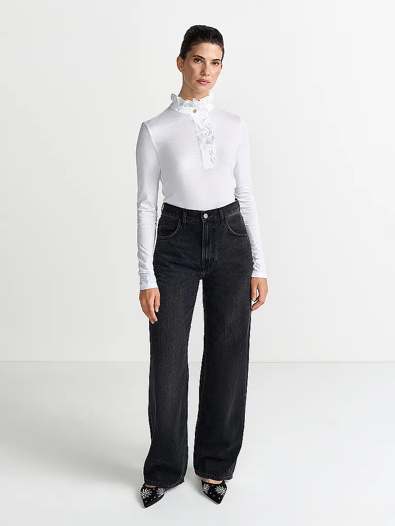 RICH & ROYAL | Langarmshirt  | weiss