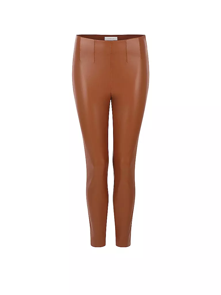 RICH & ROYAL | Leggings in Lederoptik | Braun