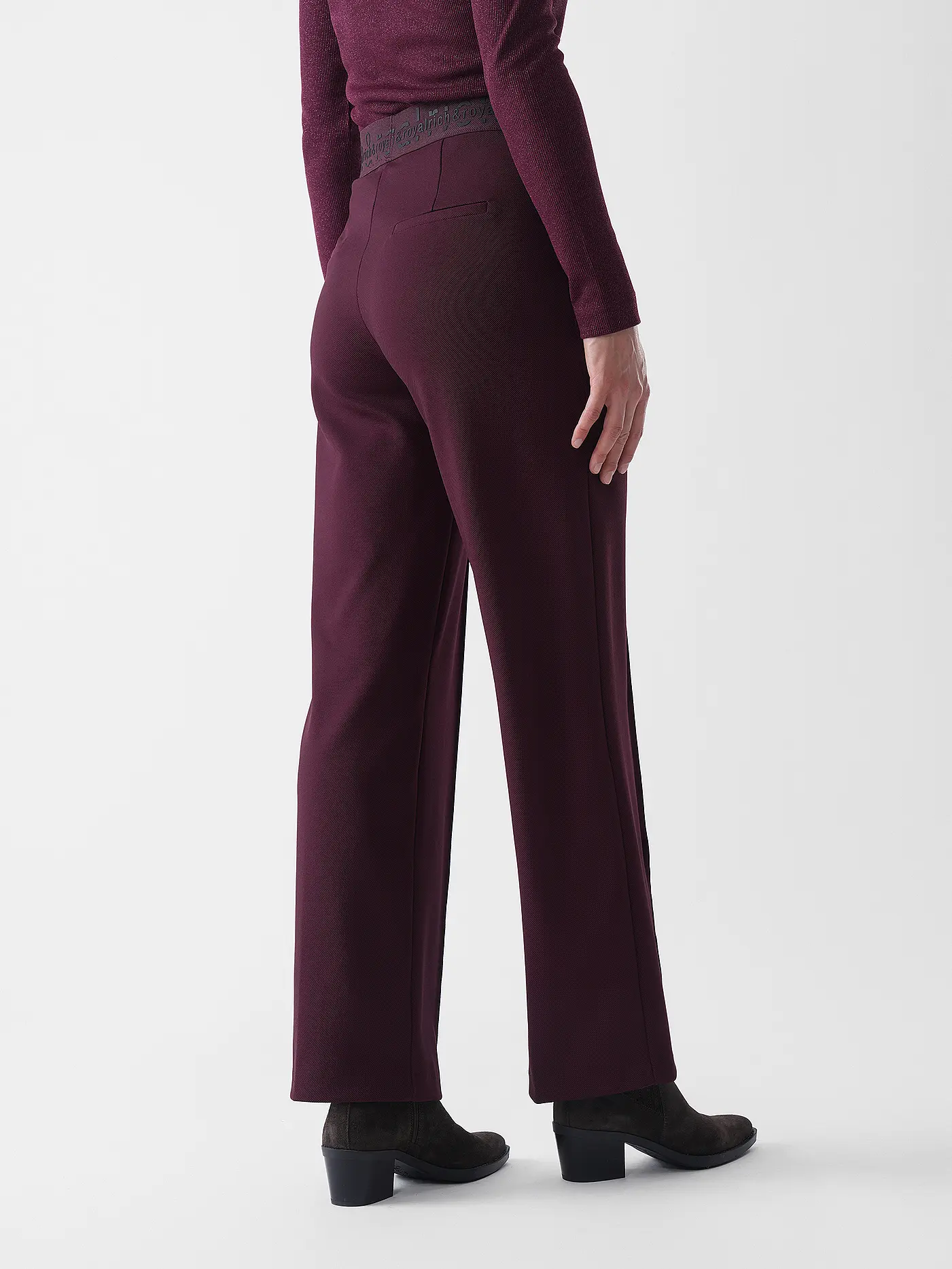 RICH & ROYAL | Marlenehose  | dunkelrot