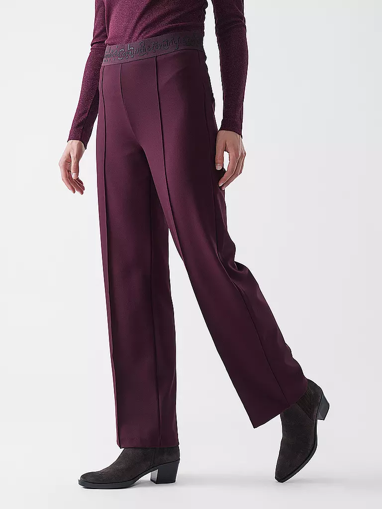RICH & ROYAL | Marlenehose | dunkelrot