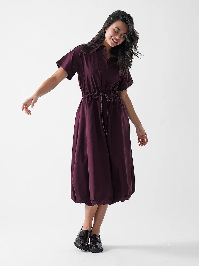 RICH & ROYAL | Midikleid  | dunkelrot