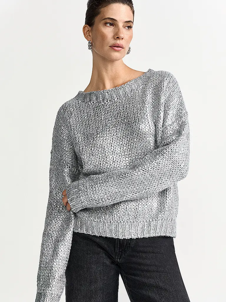 RICH & ROYAL | Pullover  | silber