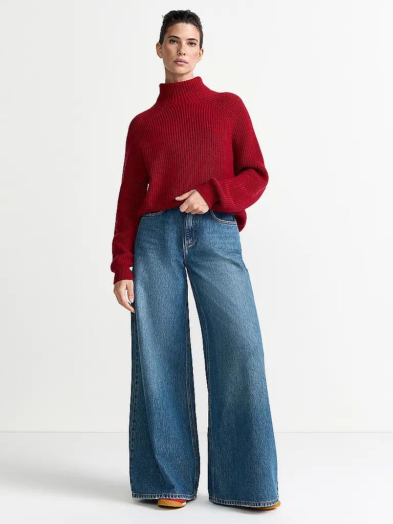 RICH & ROYAL | Rollkragenpullover  | rot