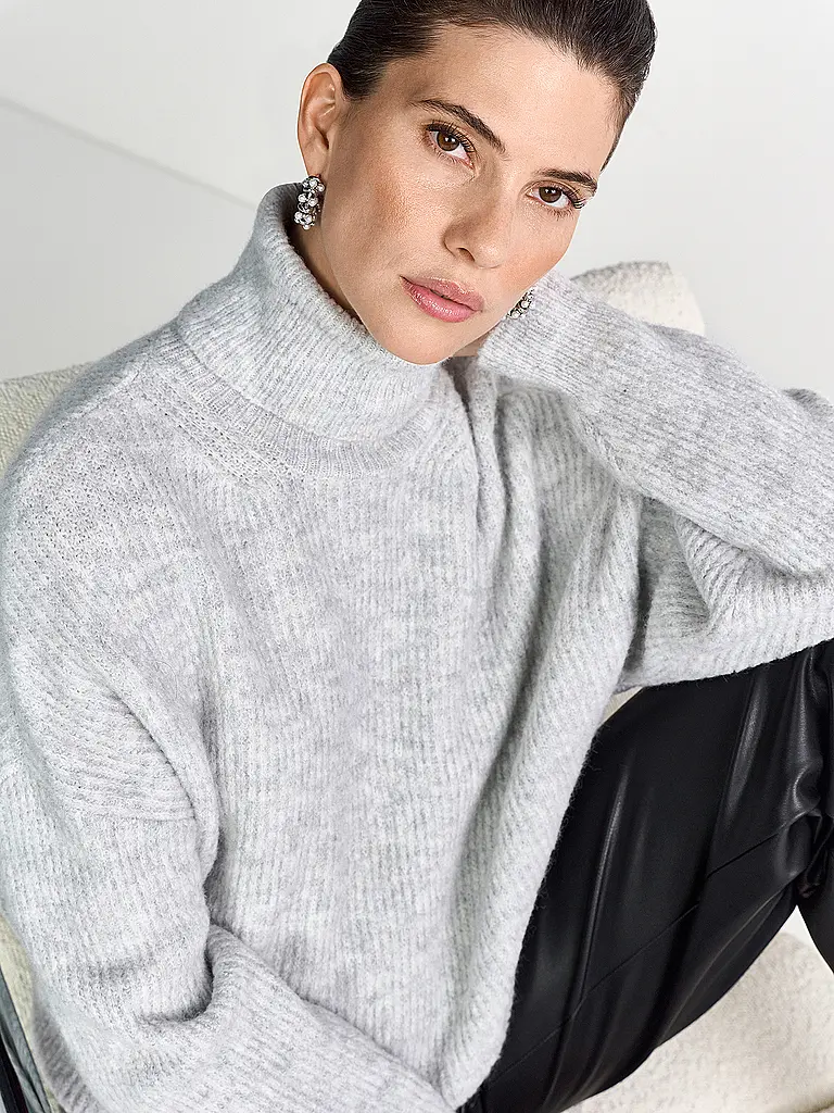 RICH & ROYAL | Rollkragenpullover  | grau